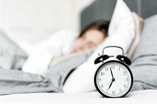 keep a consistent sleep schedule 